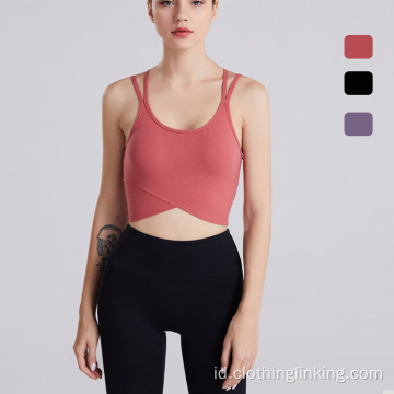 Womens yoga bra yoga tops olahraga gym